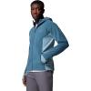 Columbia mens Arctic Peak Hooded Full Zip(Everblue/Crushed Blue)