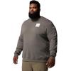 Columbia mens Columbia Trek Crew(Charcoal Heather/Boxy Brand)