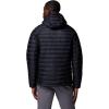 Columbia mens Corelite Down Hooded Jacket(Black)