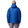 Columbia mens Corelite Down Hooded Jacket(Mountain Blue)