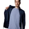 Columbia mens Essential Hike Grid Fleece Full Zip(Collegiate Navy)