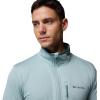 Columbia mens Essential Hike Grid Fleece Half Zip(Crushed Blue)
