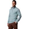 Columbia mens Essential Hike Grid Fleece Half Zip(Crushed Blue)