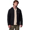Columbia mens Fast Trek Overlay Hooded Full Zip(Black)