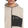 Columbia mens Fast Trek Overlay Hooded Full Zip(Dark Stone/Black)