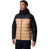 Columbia mens Grand Trek III Down Hooded Jacket(Canoe/Black)