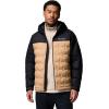 Columbia mens Grand Trek III Down Hooded Jacket(Canoe/Black)