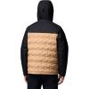 Columbia mens Grand Trek III Down Hooded Jacket(Canoe/Black)