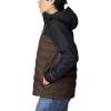 Columbia mens Grand Trek III Down Hooded Jacket(Cordovan/Black)