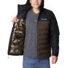 Columbia mens Grand Trek III Down Hooded Jacket(Cordovan/Black)