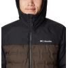 Columbia mens Grand Trek III Down Hooded Jacket(Cordovan/Black)