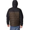 Columbia mens Grand Trek III Down Hooded Jacket(Cordovan/Black)
