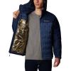 Columbia mens Grand Trek III Down Hooded Jacket(Dark Mountain  Collegiate Navy)