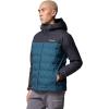Columbia mens Grand Trek III Down Hooded Jacket(Everblue/Shark)