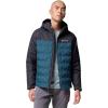 Columbia mens Grand Trek III Down Hooded Jacket(Everblue/Shark)