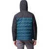 Columbia mens Grand Trek III Down Hooded Jacket(Everblue/Shark)