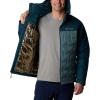 Columbia mens Grand Trek III Down Hooded Jacket(Metal  Night Wave)