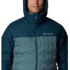 Columbia mens Grand Trek III Down Hooded Jacket(Metal  Night Wave)