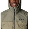 Columbia mens Grand Trek III Down Hooded Jacket(Stone Green)