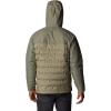 Columbia mens Grand Trek III Down Hooded Jacket(Stone Green)