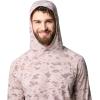 Columbia mens Pfg Uncharted Hoodie(Crushed Clay Uncharted Waters)