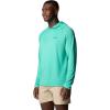 Columbia mens Pfg Uncharted Hoodie(Glaze Green)