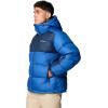 Columbia mens Pike Lake II Hooded Jacket(Mountain Blue/Collegiate Navy)