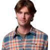 Columbia mens Pitchstone Heavyweight Flannel Ii(Everblue Twilight Ombre)