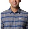 Columbia mens Pitchstone Heavyweight Flannel Ii(Mountain Blue Boro Plaid)