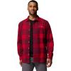 Columbia mens Pitchstone Heavyweight Flannel Ii(Mountain Red Macro Buffalo Tartan)