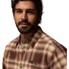 Columbia mens Pitchstone Heavyweight Flannel Ii(Tobacco Twilight Ombre)