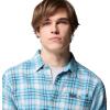 Columbia mens Pitchstone Heavyweight Flannel Ii(Vintage Blue Railway Tartan)