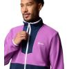 Columbia mens Sequoia Grove Full Zip Fleece(Razzle/Coll Navy)