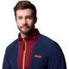 Columbia mens Sequoia Grove Full Zip Fleece(Rich Wine/Collegiate Navy)