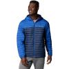 Columbia mens Silver Falls II Hooded Jacket(Mountain Blue/Collegiate Navy)