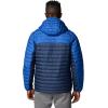 Columbia mens Silver Falls II Hooded Jacket(Mountain Blue/Collegiate Navy)