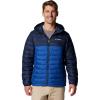 Columbia Men’s Powder Lite II Hooded Jacket(Mountain Blue/Collegiate Navy)