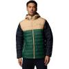 Columbia Men’s Powder Lite II Hooded Jacket(Rain Forest/Canoe/Black)