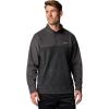 Columbia Mens Steens Mountain Half Snap Fleece Jacket, Charcoal Heather/Shark, Medium