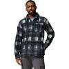 Columbia Mens Steens Mountain Printed Shirt Jacket II, Chalk Omblur, Medium