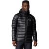 Columbia mens Arctic Crest Down Hooded Jacket(Black)