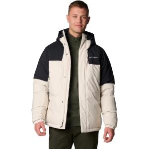 Columbia Mens Aldercrest II Down Hooded Jacket(Dark Stone/Black)