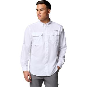 Columbia Mens Blood and Guts V Long Sleeve Shirt(White)
