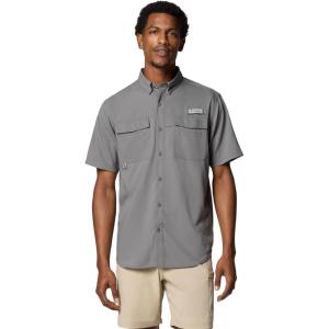 Columbia Mens Blood and Guts V Short Sleeve Shirt(City Grey)