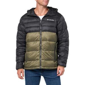 Columbia Mens Buck Butte II Insulated Hooded Jacket(Stone Green/Shark)
