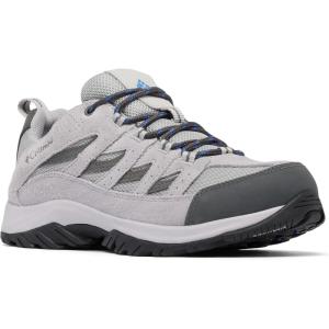 Columbia Men’s Crestwood Hiking Boots(Steam/Vivid Blue)