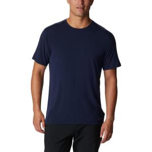 Columbia Mens Endless Trail Running Tech Tee(Collegiate Navy)