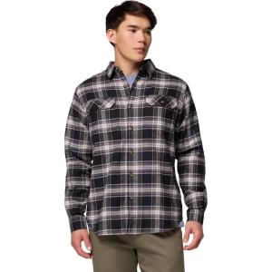Columbia Mens Flare Gun Stretch Flannel(Black Two Lane Tartan)