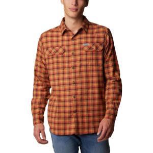 Columbia Mens Flare Gun Stretch Flannel(Elderberry Gradient Check)