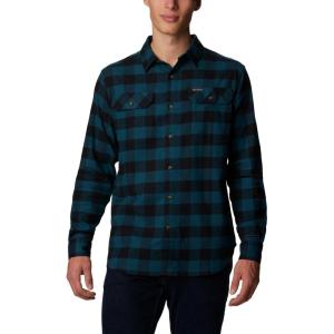 Columbia Mens Flare Gun Stretch Flannel(Night Wave Buffalo Check)